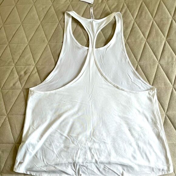 NEW Fabletics Peggy Tank *Retired Style* Racerback Relaxed Fit Tank, White Large - Picture 10 of 14